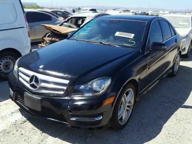 WDDGF4HB1DA857640 - 2013 MERCEDES-BENZ C 250 BLACK photo 2