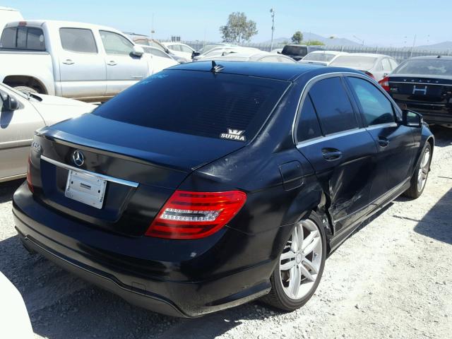 WDDGF4HB1DA857640 - 2013 MERCEDES-BENZ C 250 BLACK photo 4