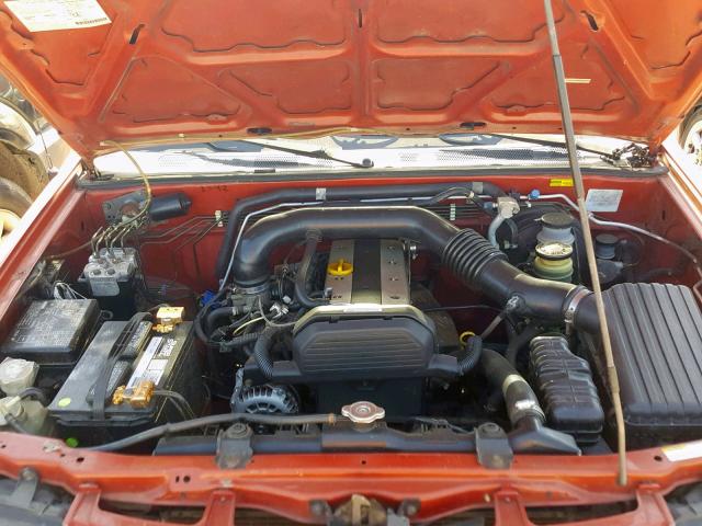 4S2CK57D5Y4336426 - 2000 ISUZU AMIGO RED photo 7