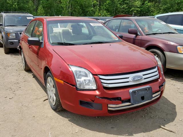 3FAHP06Z28R127970 - 2008 FORD FUSION S RED photo 1