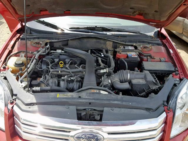 3FAHP06Z28R127970 - 2008 FORD FUSION S RED photo 7