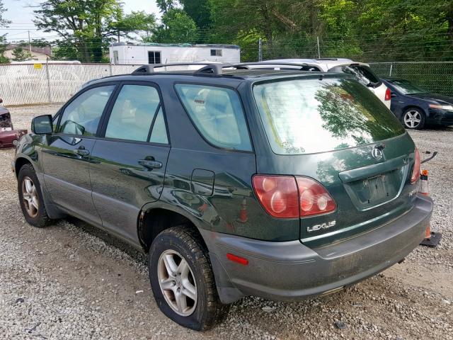 JT6HF10U5Y0154488 - 2000 LEXUS RX 300 GREEN photo 3