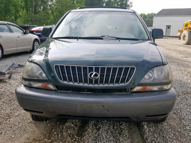 JT6HF10U5Y0154488 - 2000 LEXUS RX 300 GREEN photo 9