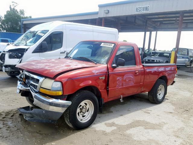 1FTYR10C1WUC87245 - 1998 FORD RANGER RED photo 2