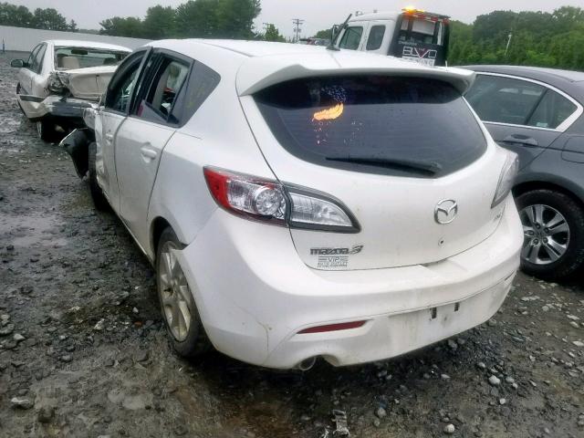 JM1BL1L60C1581827 - 2012 MAZDA 3 S WHITE photo 3