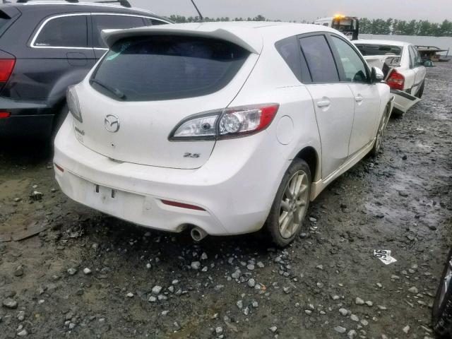 JM1BL1L60C1581827 - 2012 MAZDA 3 S WHITE photo 4