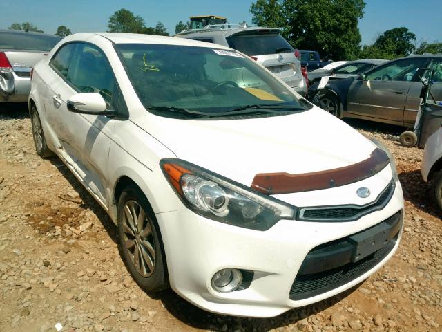 KNAFX6A84E5184962 - 2014 KIA FORTE EX WHITE photo 1