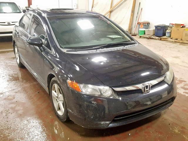 1HGFA16918L069763 - 2008 HONDA CIVIC EXL BLACK photo 1