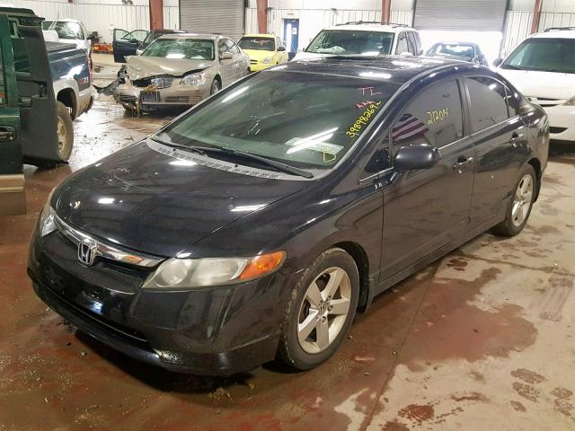 1HGFA16918L069763 - 2008 HONDA CIVIC EXL BLACK photo 2