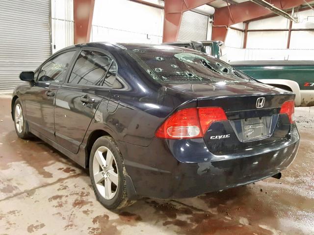 1HGFA16918L069763 - 2008 HONDA CIVIC EXL BLACK photo 3