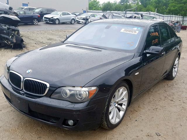 WBAHL83538DT13450 - 2008 BMW 750 I BLACK photo 2