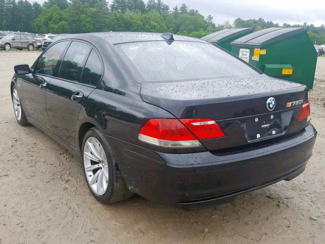 WBAHL83538DT13450 - 2008 BMW 750 I BLACK photo 3