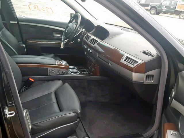 WBAHL83538DT13450 - 2008 BMW 750 I BLACK photo 5