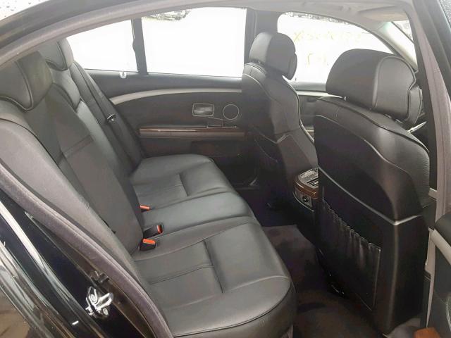 WBAHL83538DT13450 - 2008 BMW 750 I BLACK photo 6