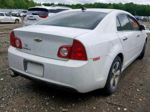 1G1ZC5E0XCF153306 - 2012 CHEVROLET MALIBU 1LT 白色 照片 4