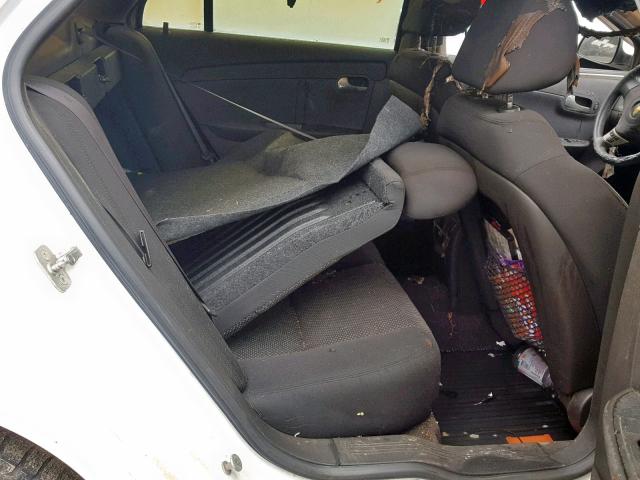 1G1ZC5E0XCF153306 - 2012 CHEVROLET MALIBU 1LT 白色 照片 6