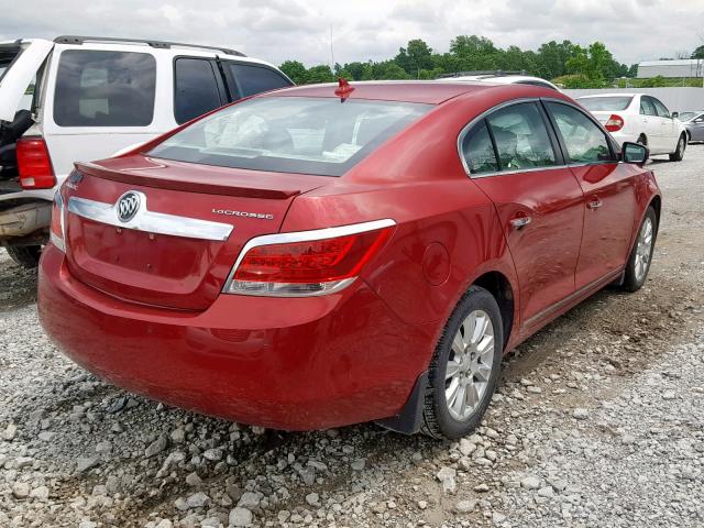 1G4GC5ER2DF246220 - 2013 BUICK LACROSSE RED photo 4