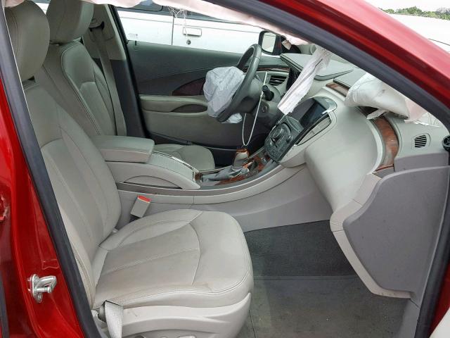 1G4GC5ER2DF246220 - 2013 BUICK LACROSSE RED photo 5