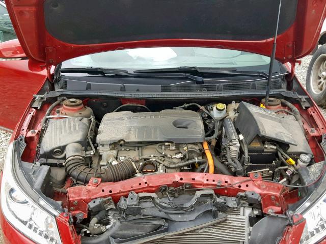 1G4GC5ER2DF246220 - 2013 BUICK LACROSSE RED photo 7