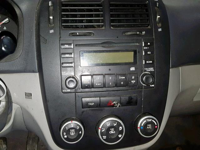 KNAFE221295624263 - 2009 KIA SPECTRA EX SILVER photo 9