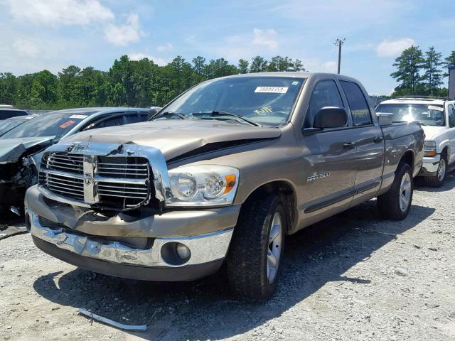 1D7HA18P47S141763 - 2007 DODGE RAM 1500 S TAN photo 2