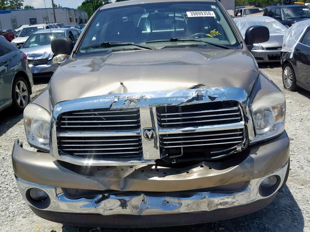 1D7HA18P47S141763 - 2007 DODGE RAM 1500 S TAN photo 7