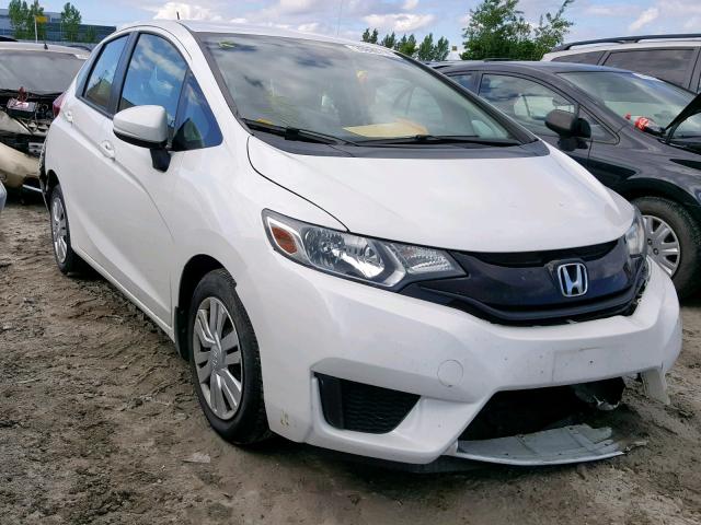 3HGGK5H55FM109048 - 2015 HONDA FIT LX WHITE photo 1