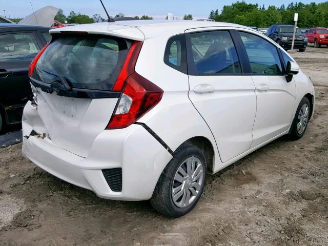 3HGGK5H55FM109048 - 2015 HONDA FIT LX WHITE photo 4