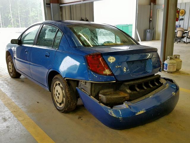 1G8AJ52FX3Z156976 - 2003 SATURN ION LEVEL BLUE photo 3