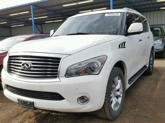 JN8AZ2NC0B9302836 - 2011 INFINITI QX56 WHITE photo 2