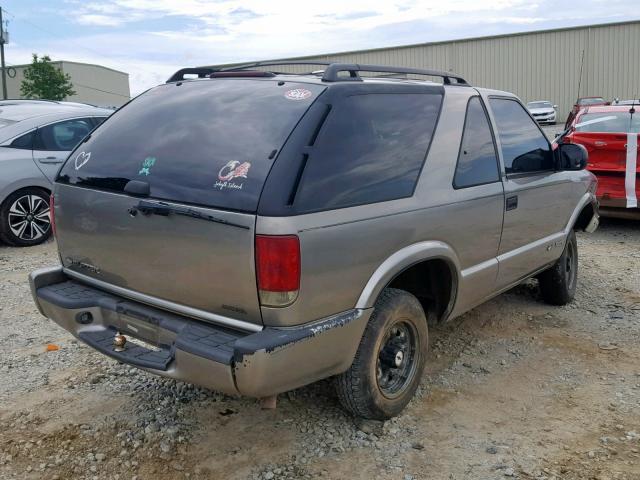 1GNCS18W91K111875 - 2001 CHEVROLET BLAZER BEIGE photo 4