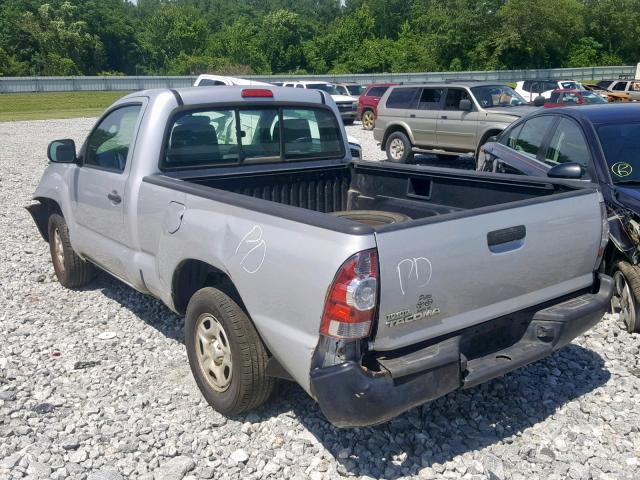 5TFNX4CN9BX002548 - 2011 TOYOTA TACOMA SILVER photo 3