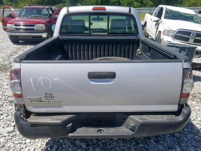 5TFNX4CN9BX002548 - 2011 TOYOTA TACOMA SILVER photo 6