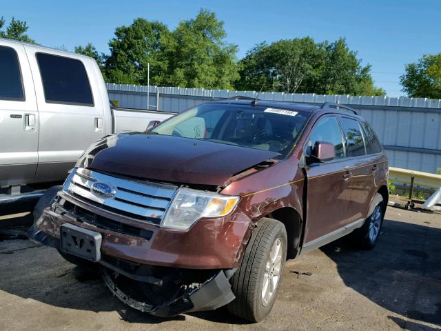 2FMDK38C09BA61318 - 2009 FORD EDGE SEL MAROON photo 2