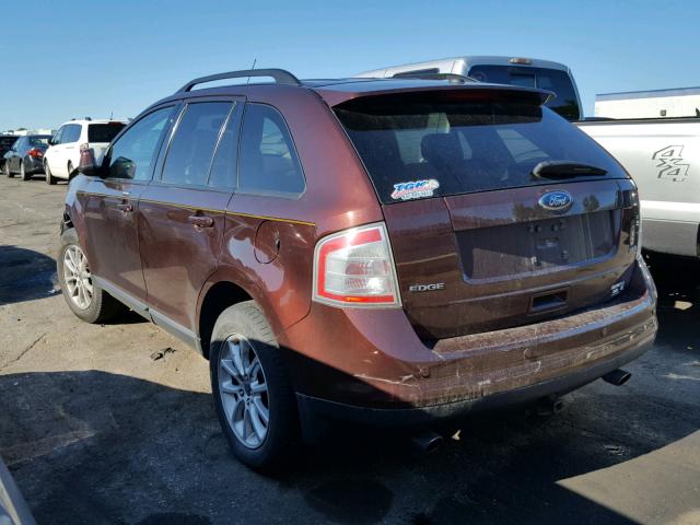 2FMDK38C09BA61318 - 2009 FORD EDGE SEL MAROON photo 3