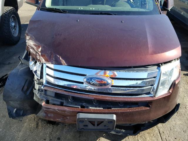 2FMDK38C09BA61318 - 2009 FORD EDGE SEL MAROON photo 7