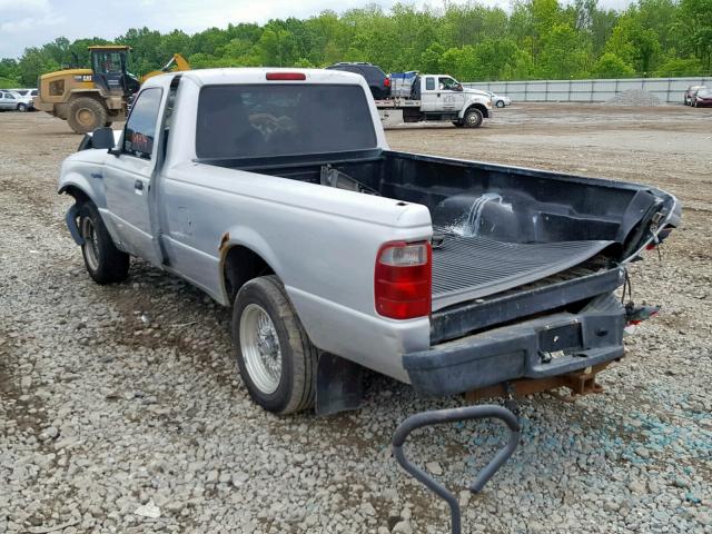 1FTYR10U54PA00865 - 2004 FORD RANGER SILVER photo 3