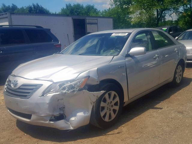 4T1BB46K59U063552 - 2009 TOYOTA CAMRY HYBR SILVER photo 2