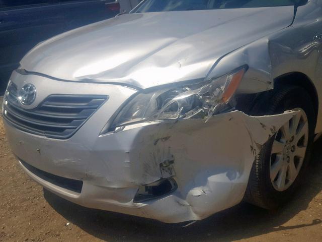 4T1BB46K59U063552 - 2009 TOYOTA CAMRY HYBR SILVER photo 9