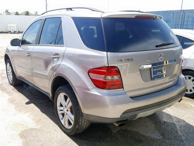 4JGBB86EX6A033526 - 2006 MERCEDES-BENZ ML 350 SILVER photo 3