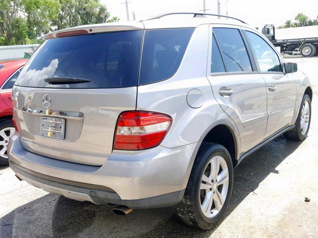 4JGBB86EX6A033526 - 2006 MERCEDES-BENZ ML 350 SILVER photo 4