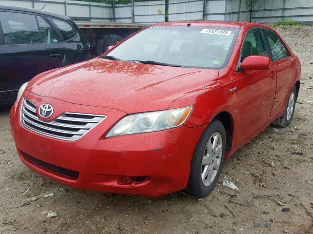 4T1BB46K58U031005 - 2008 TOYOTA CAMRY HYBR RED photo 2