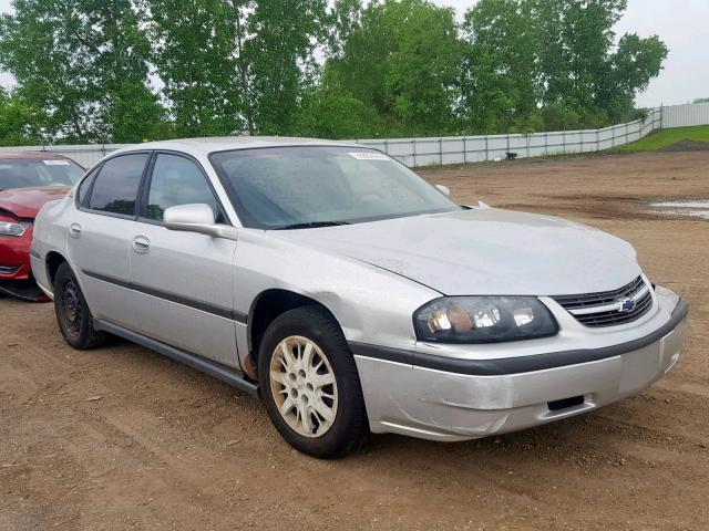 2G1WF52E349297560 - 2004 CHEVROLET IMPALA GRAY photo 1