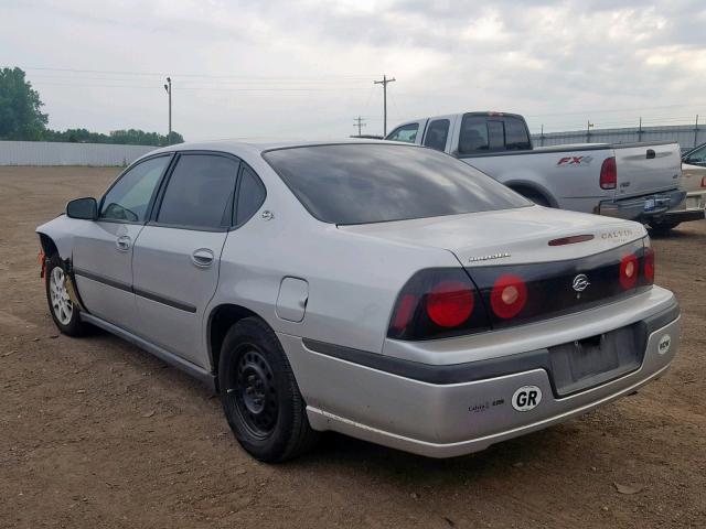 2G1WF52E349297560 - 2004 CHEVROLET IMPALA GRAY photo 3