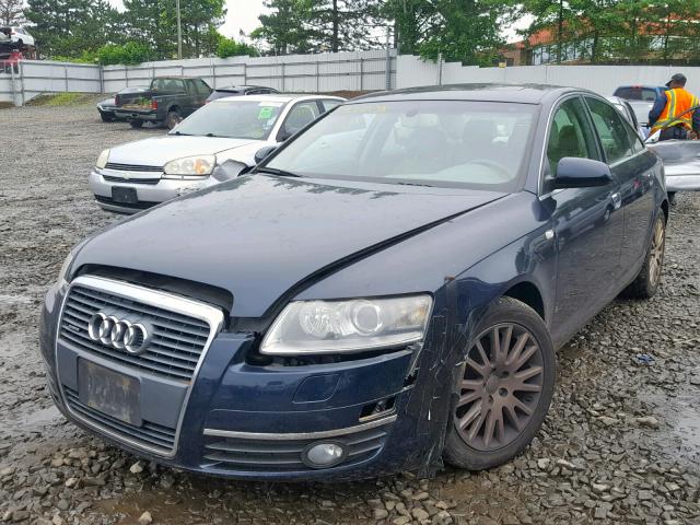 WAUDH74FX7N017075 - 2007 AUDI A6 3.2 QUA BLUE photo 2