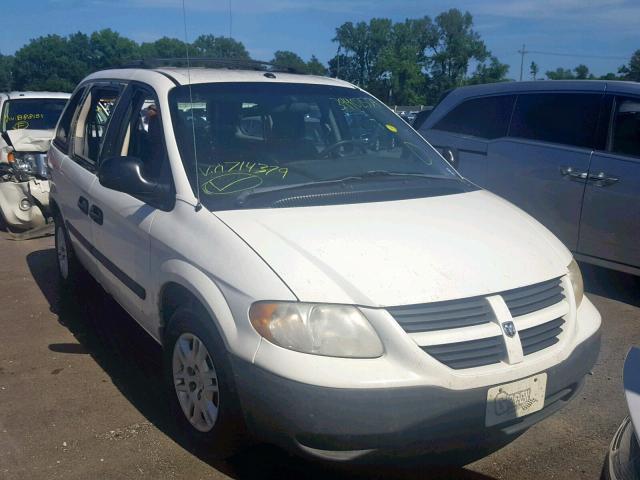 1D4GP25R76B714379 - 2006 DODGE CARAVAN SE WHITE photo 1