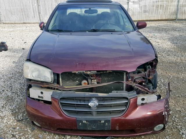 JN1CA31A01T302524 - 2001 NISSAN MAXIMA GXE BURGUNDY photo 9