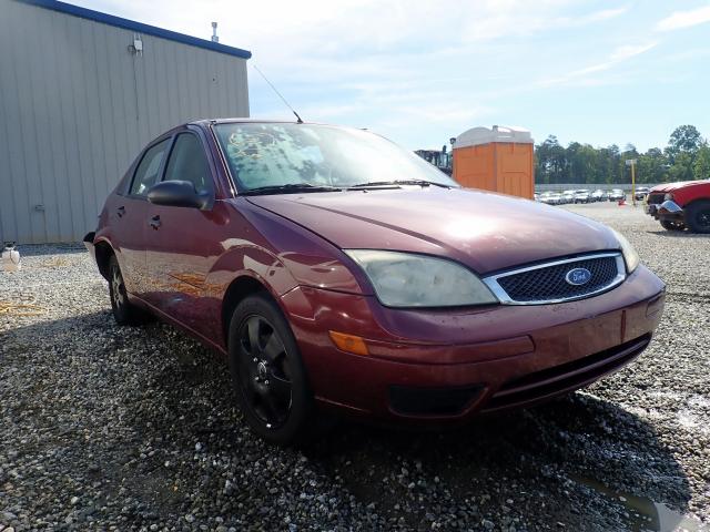 1FAFP34NX7W286689 - 2007 FORD FOCUS ZX4 BURGUNDY photo 1