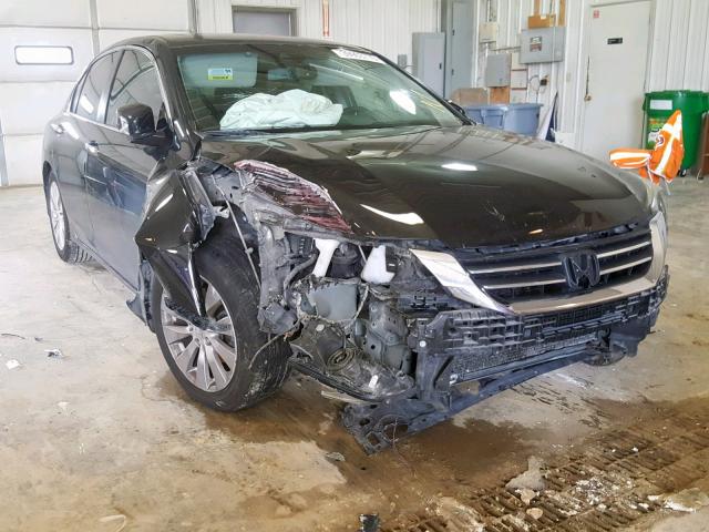 1HGCR2F8XDA264632 - 2013 HONDA ACCORD EXL BLACK photo 1