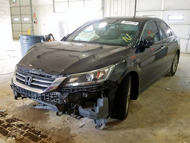 1HGCR2F8XDA264632 - 2013 HONDA ACCORD EXL BLACK photo 2